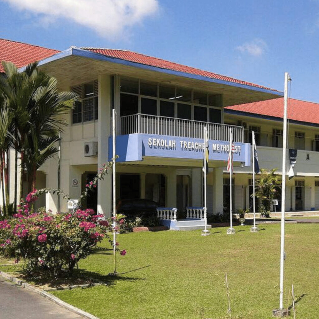 Photo of Treachers Methodist Girls' School building in Taiping, Malaysia.