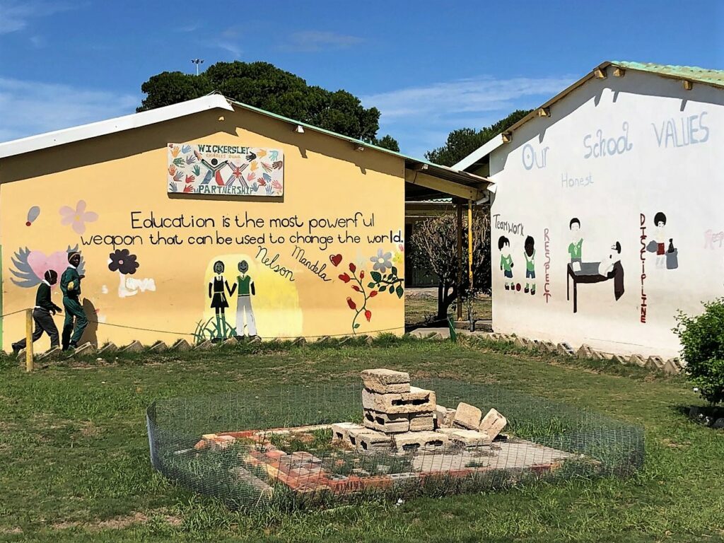 Photo of a school building in South Africa